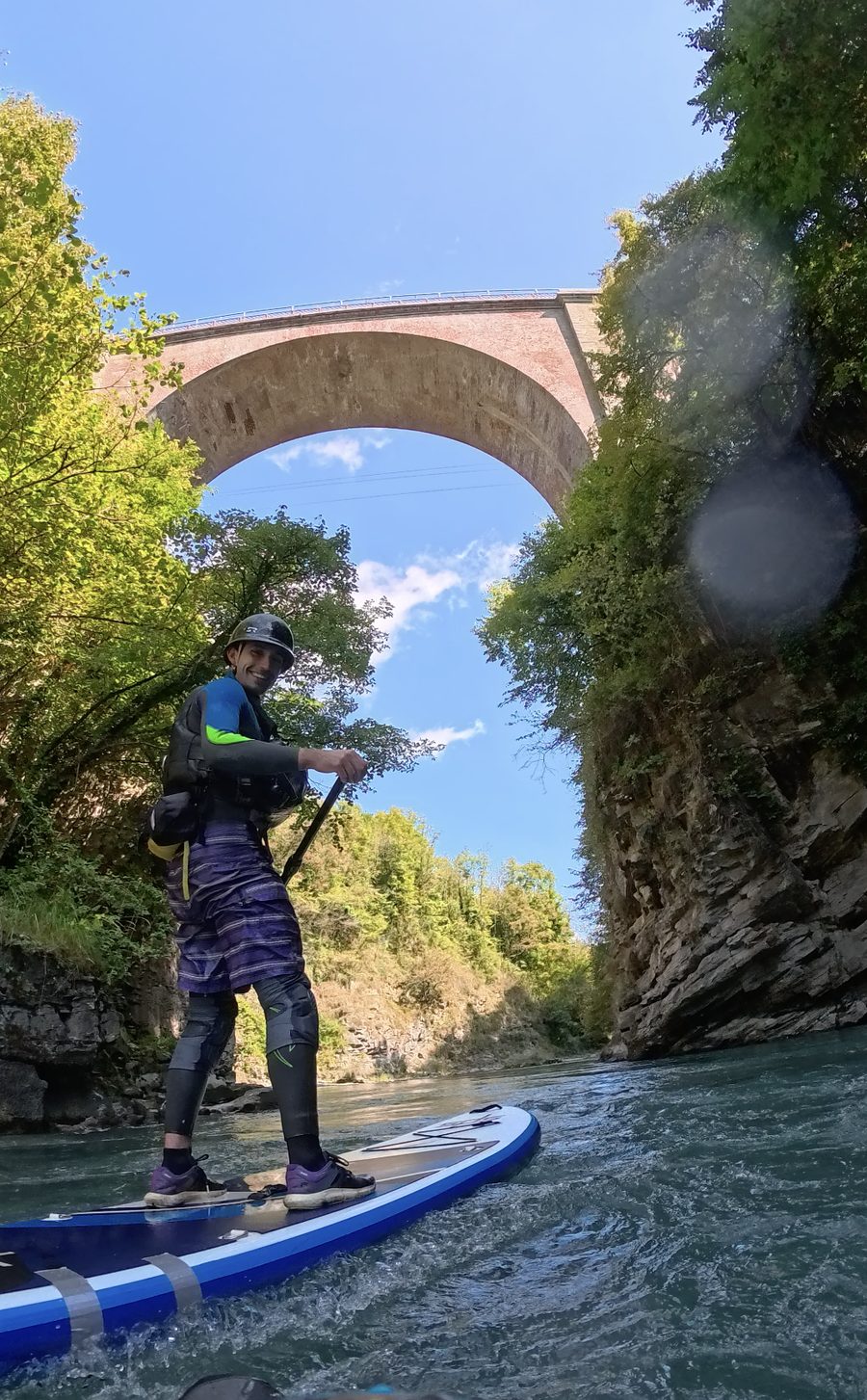 SUP river in Valle Stura