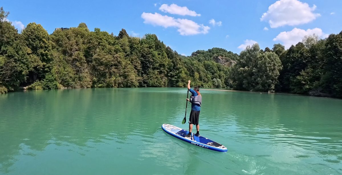 SUP al Lago di Roccasparvera in Valle Stura